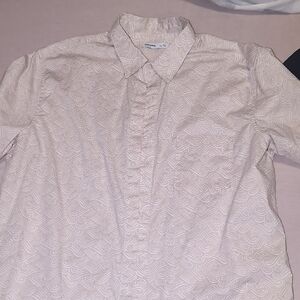 Sonoma Men's Pink Swirl Pattern Shirt